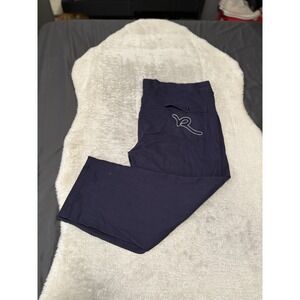 Rocawear Classic Fit Mens Navy Blue Chino Pants‎ Size 52x32 Flap Pocket